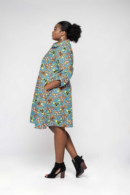 African Women Dresses Made with Wax Prints. Made in Ghana - image2
